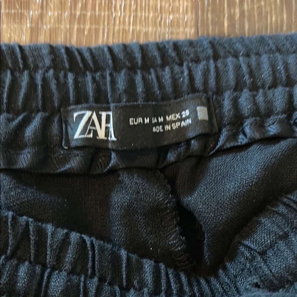 Zara Black Relaxed pants - Picture 2 of 7